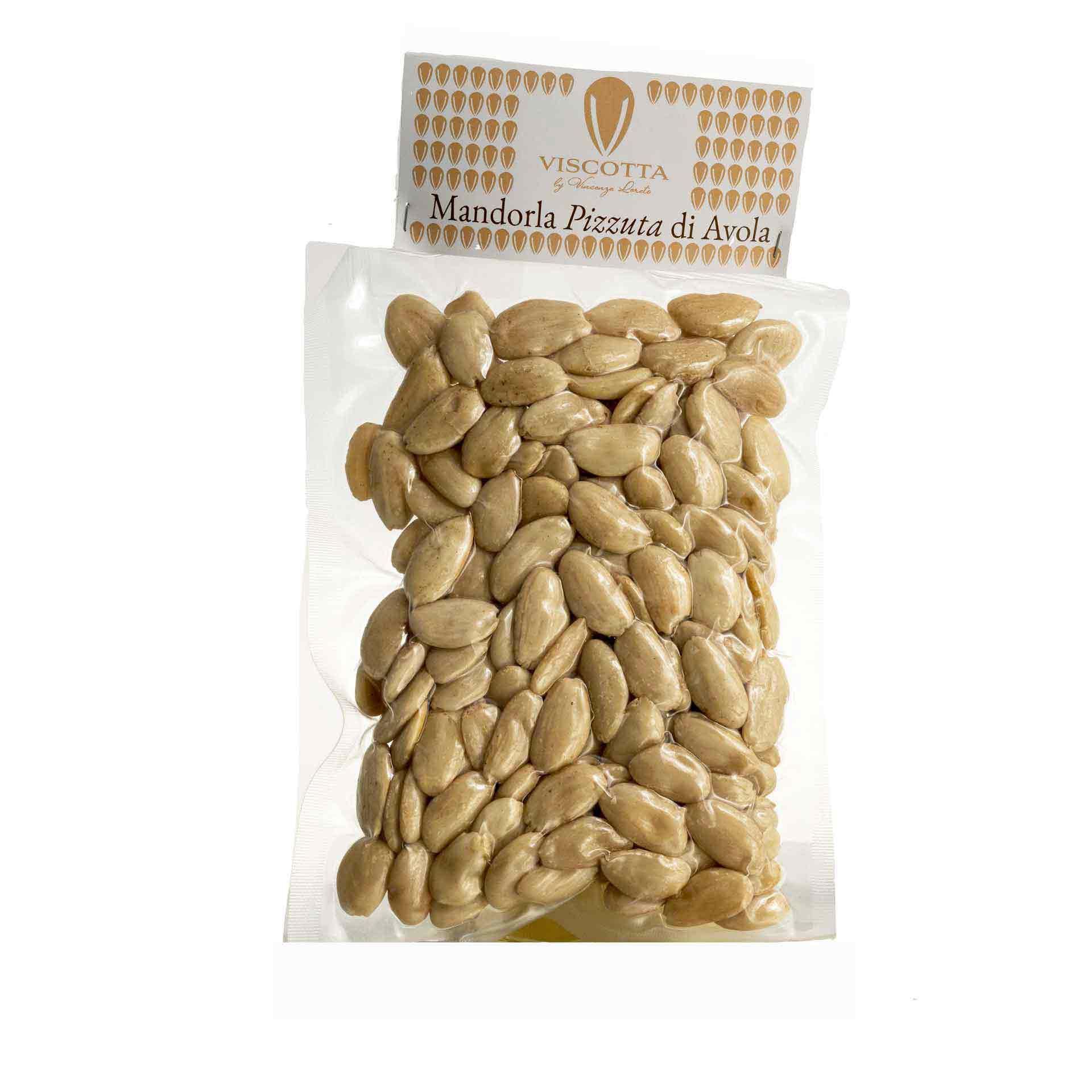 Mandorle Pizzuta D'Avola Pelate 200gr Viscotta - fronte