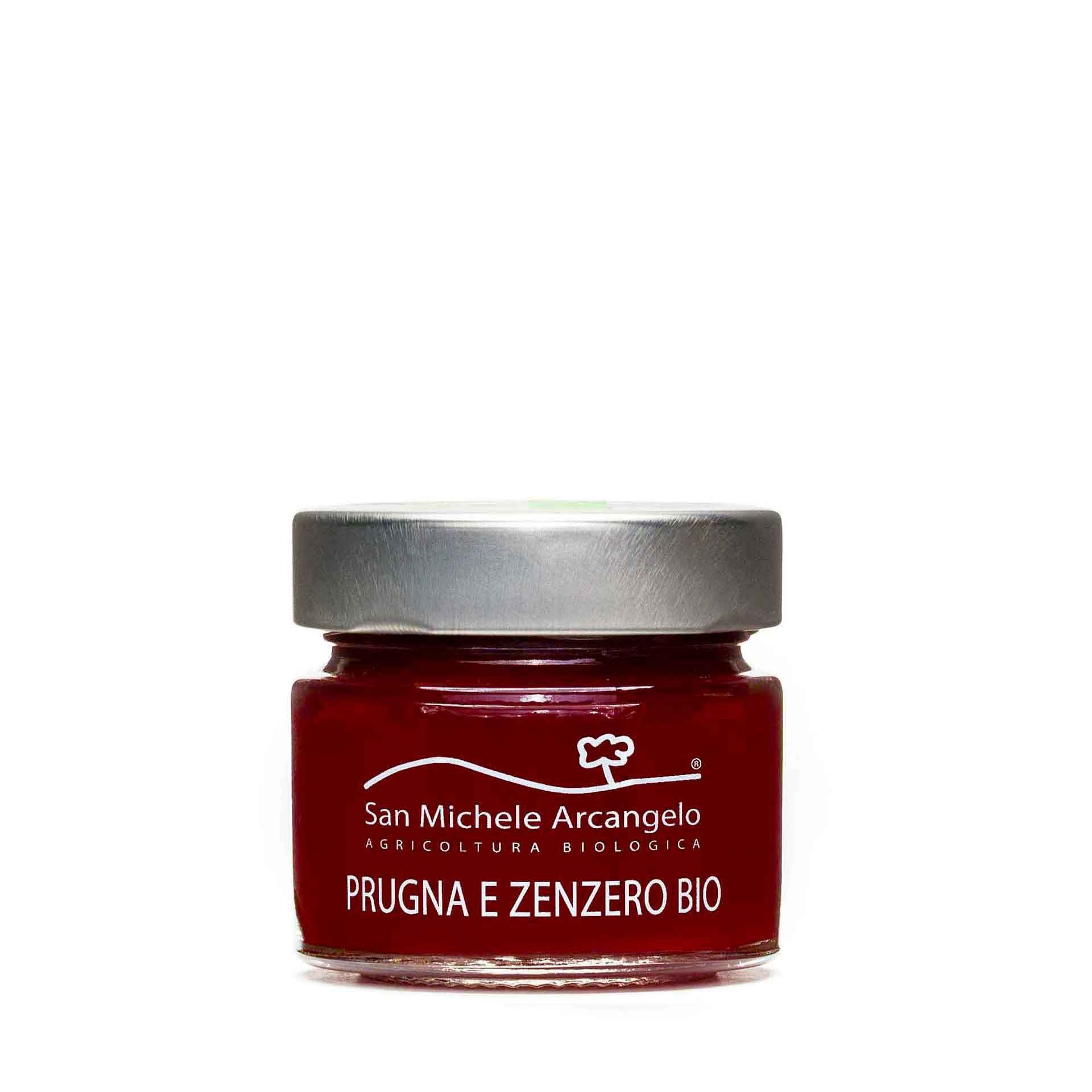 Composta Bio di Prugna e Zenzero 100gr - fronte