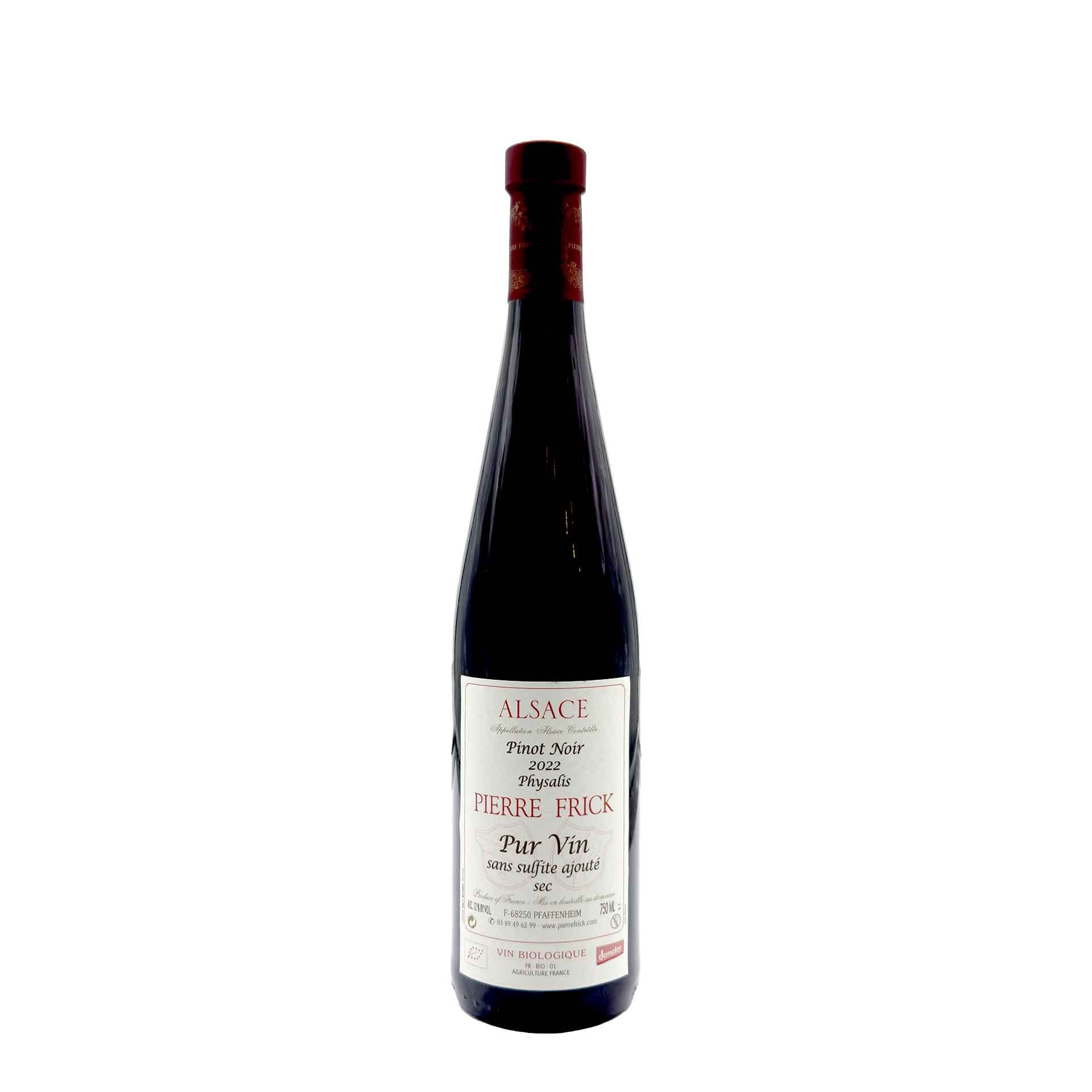 Pinot Noir 2022 Physalis Pierre Frick - fronte