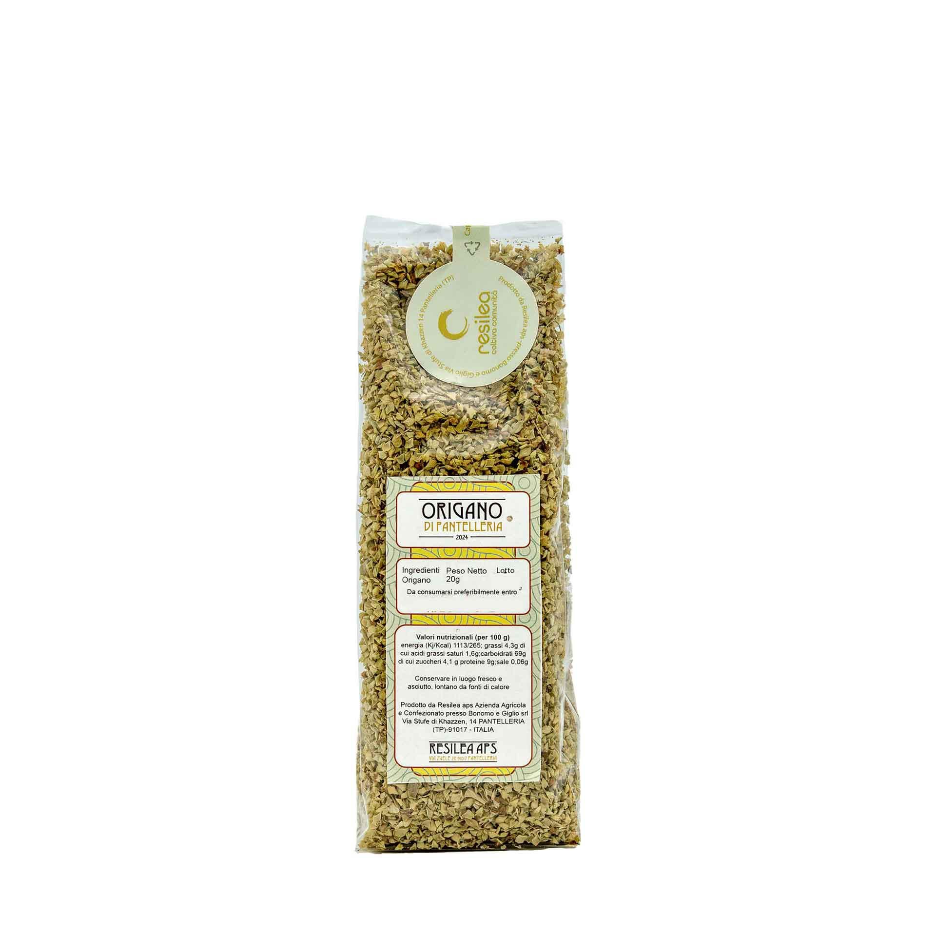 Origano di Pantelleria 20gr Resilea Aps - fronte