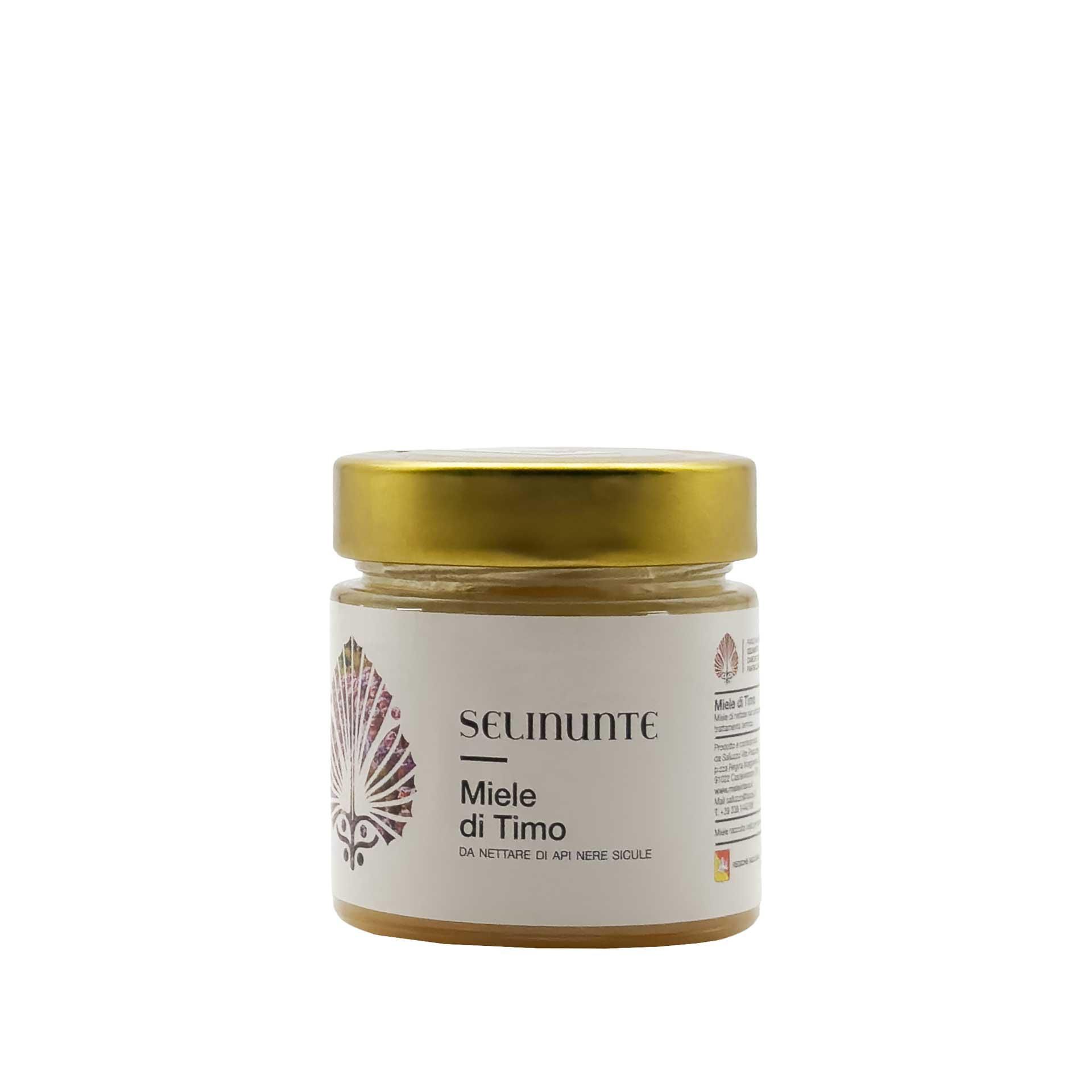 Selinunte Miele di Timo Bio Vito Salluzzo 250gr - fronte