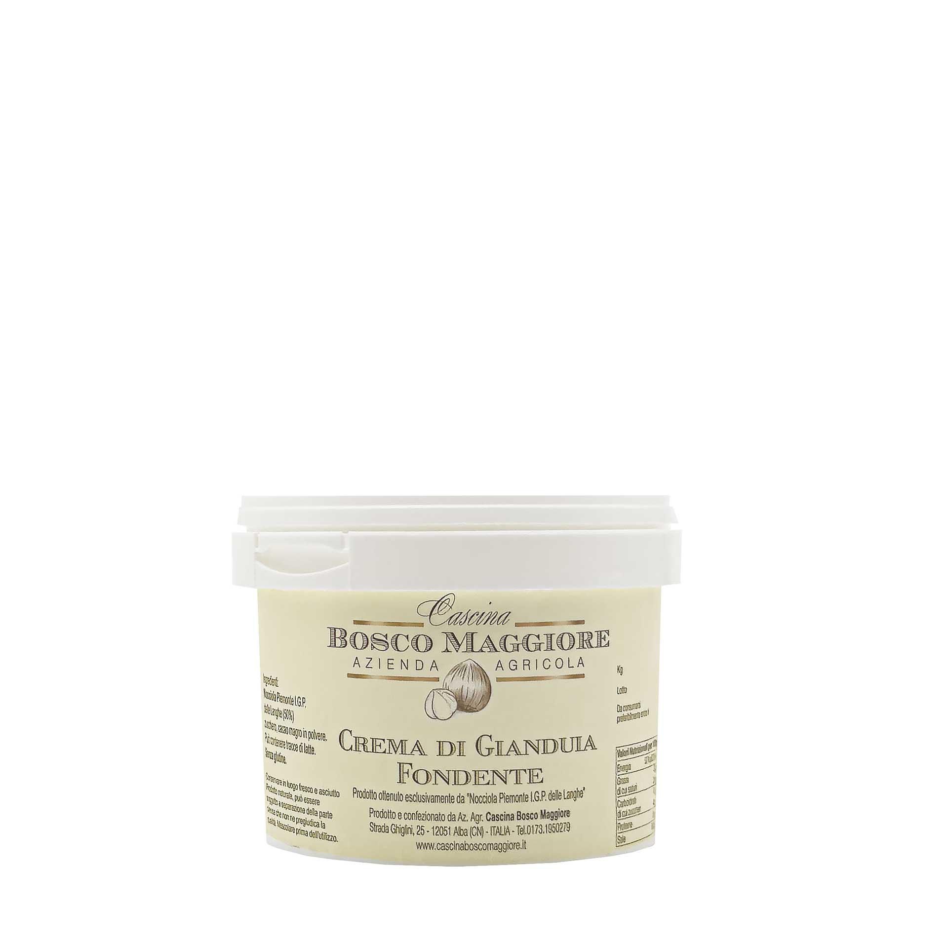 Crema Gianduja fondente 500gr - fronte