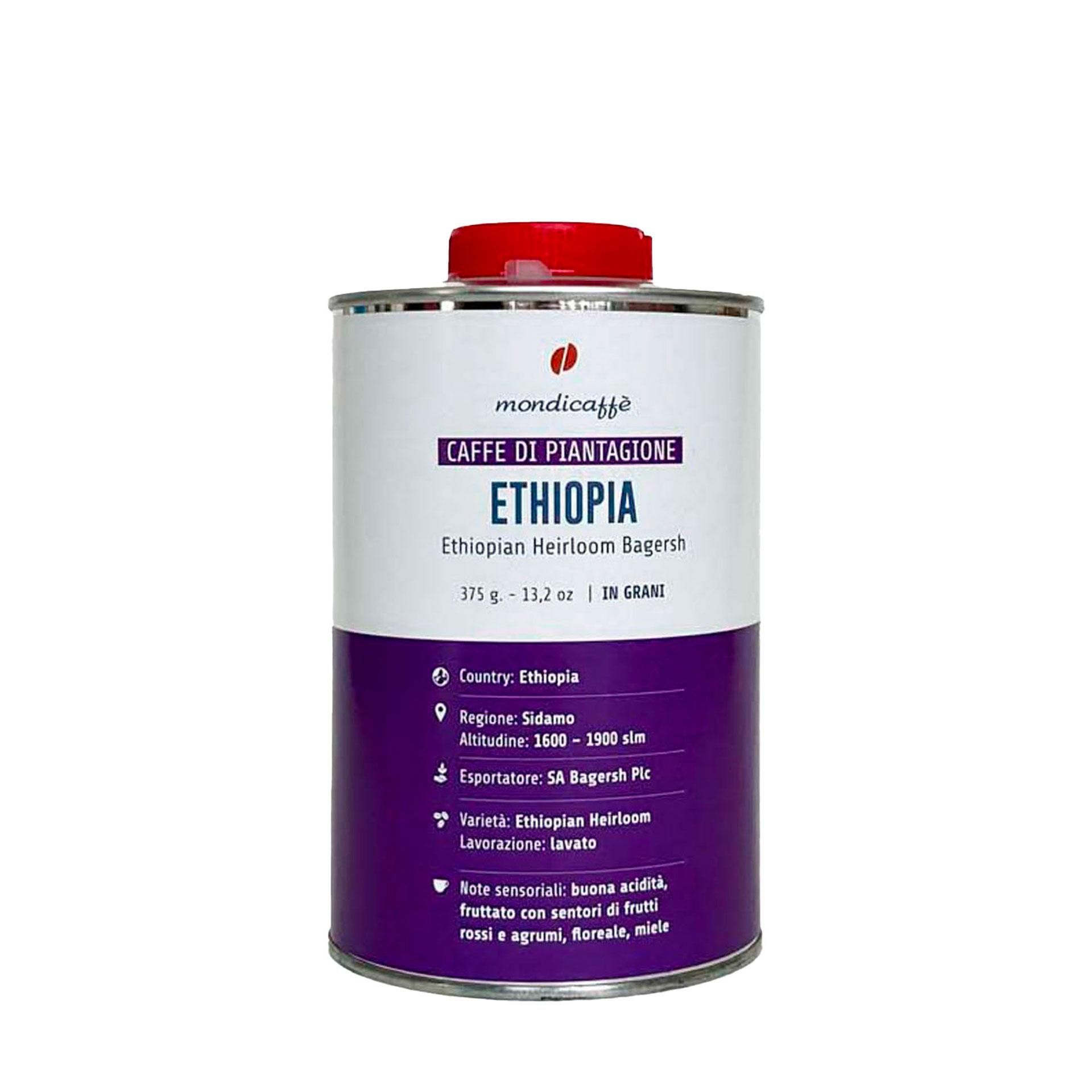 Caffè in Grani Etiopia Sidamo MondiCaffè 375gr - fronte