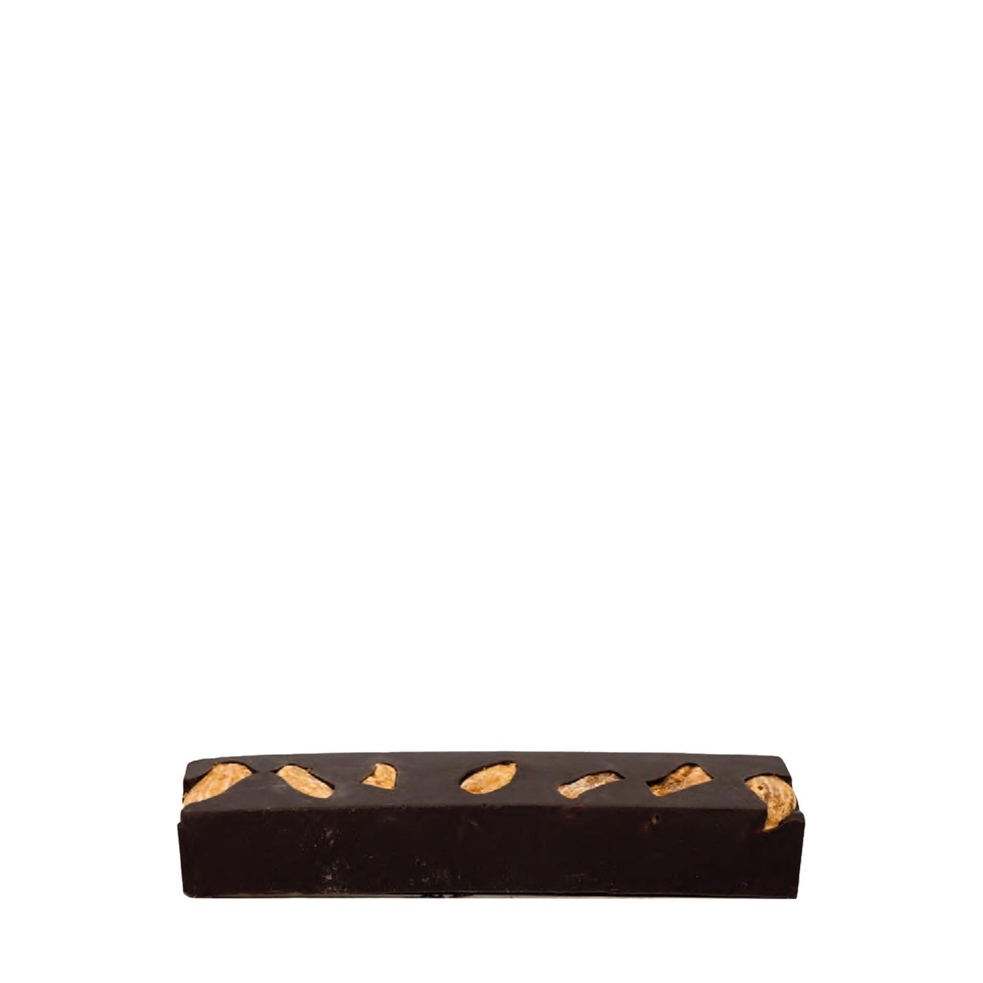 Barretta di Cioccolato Fondente con Mandorla 40Gr - fronte