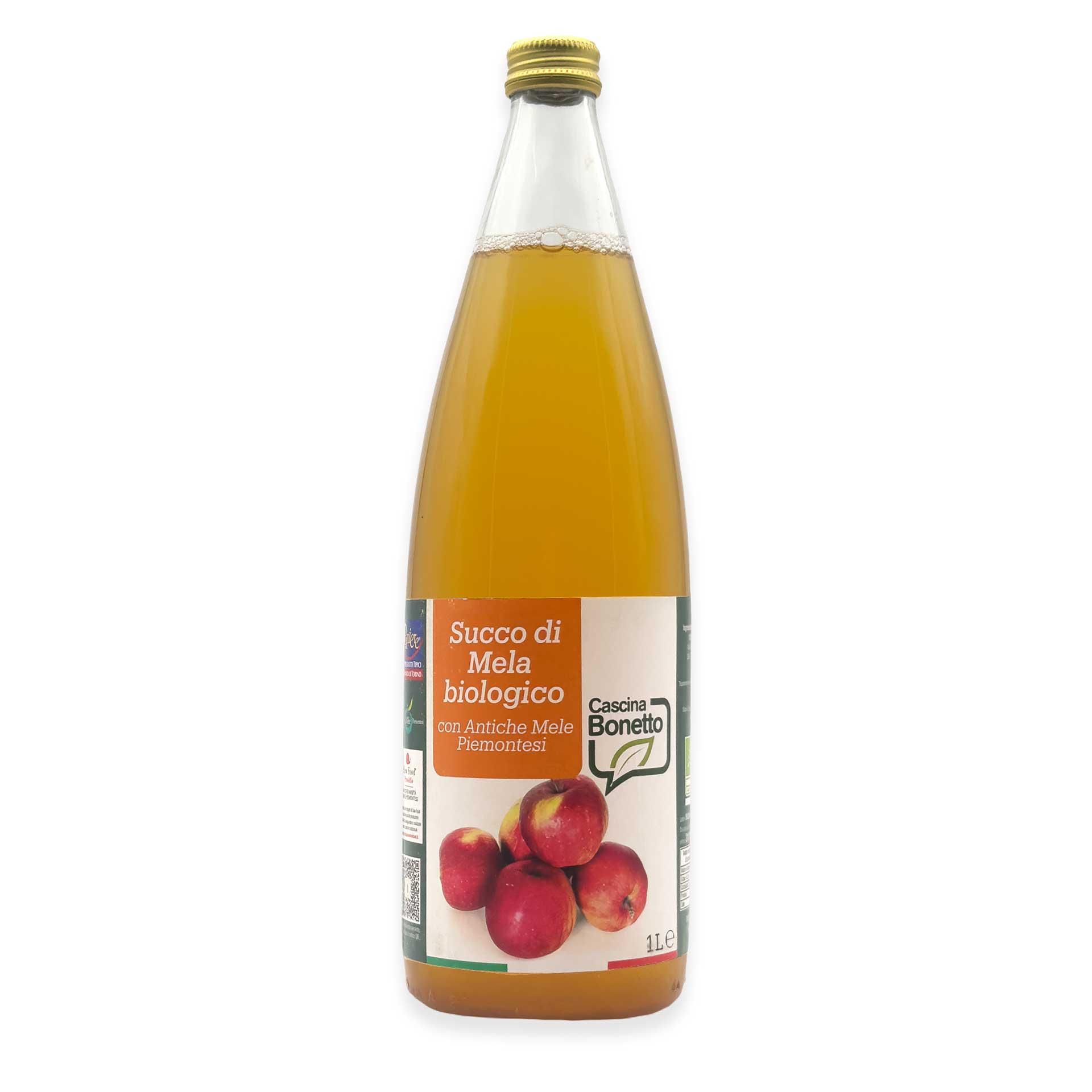 Succo Bio di Mele Antiche Piemontesi 1lt - fronte