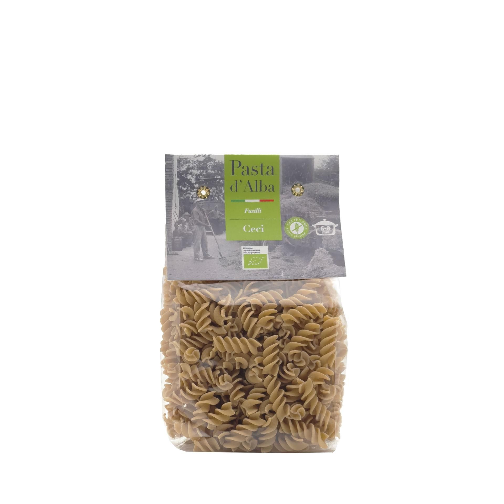 Fusilli di Ceci Bio Senza Glutine Pasta d'Alba 250gr - fronte