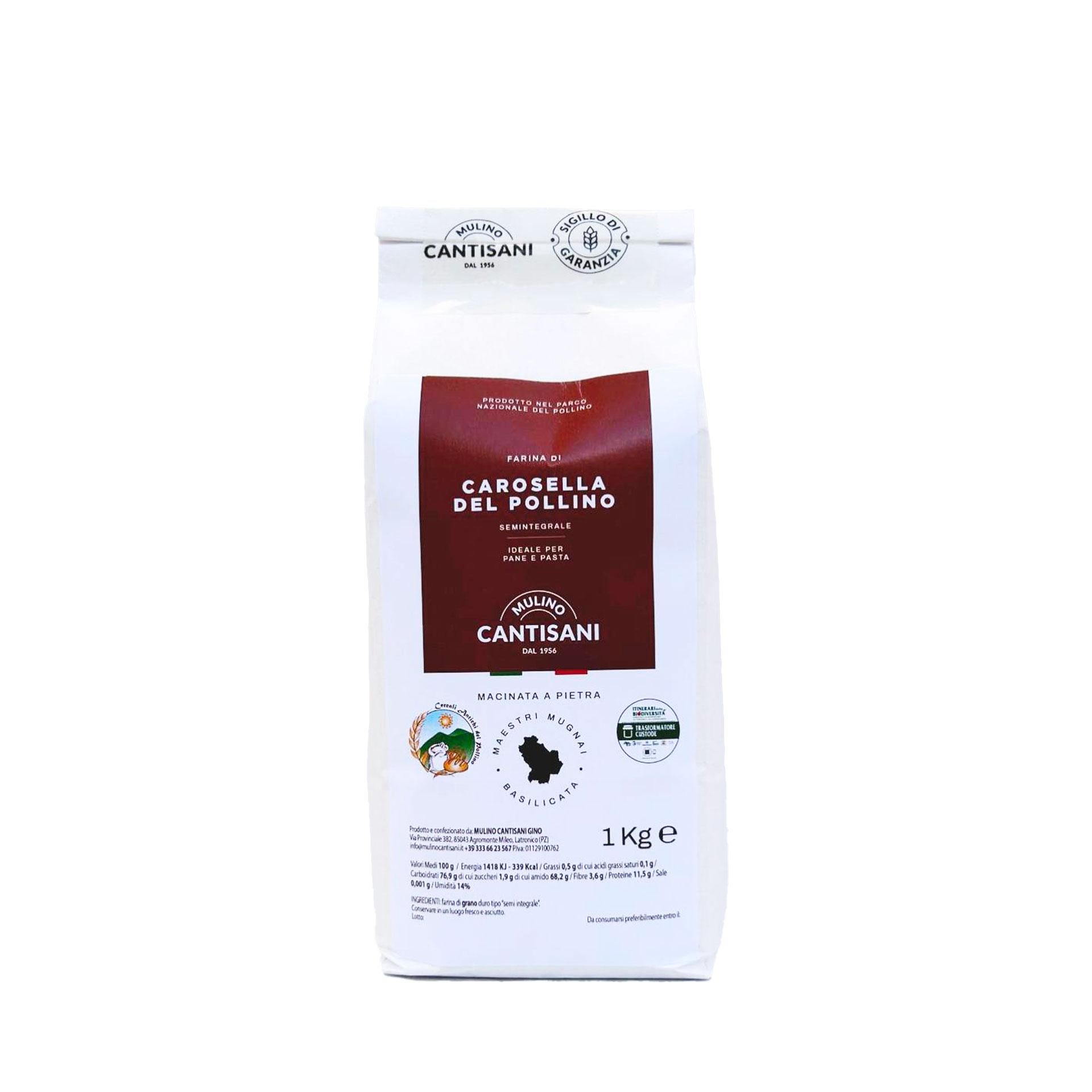 Farina di Grano Carosella del Pollino Semintegrale 1Kg - fronte