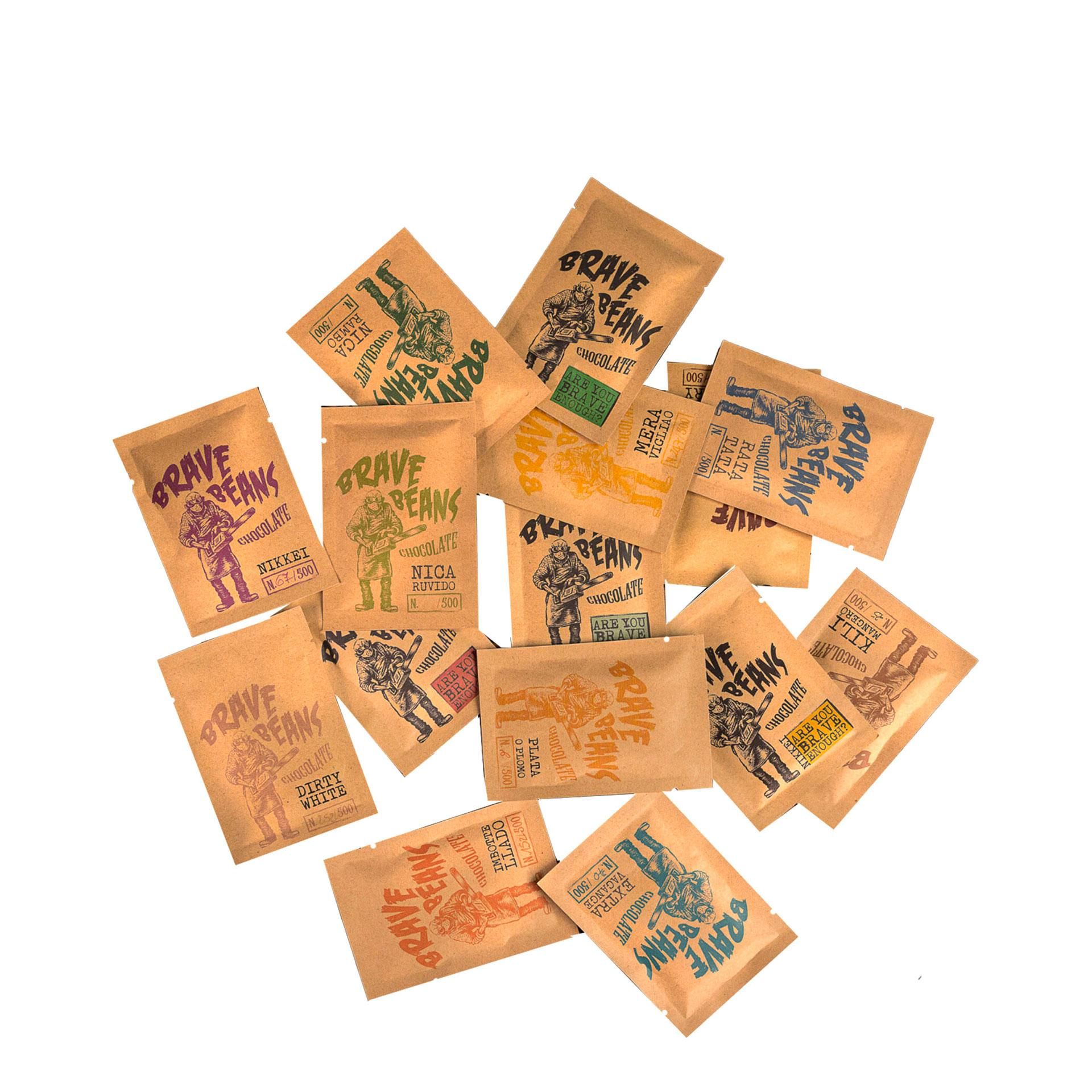 Box Discovery Cioccolati Monorigine Brave Bens 8 Tavolette - fronte