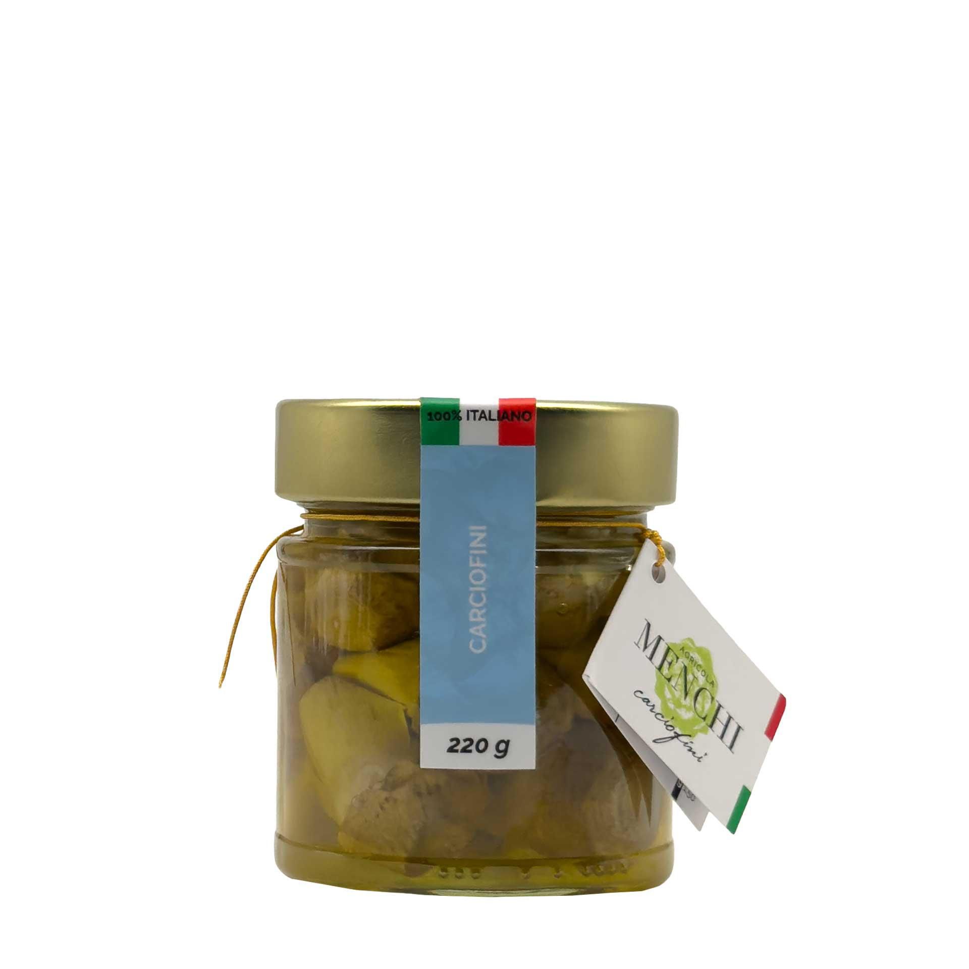 Carciofini in olio evo 220gr - fronte