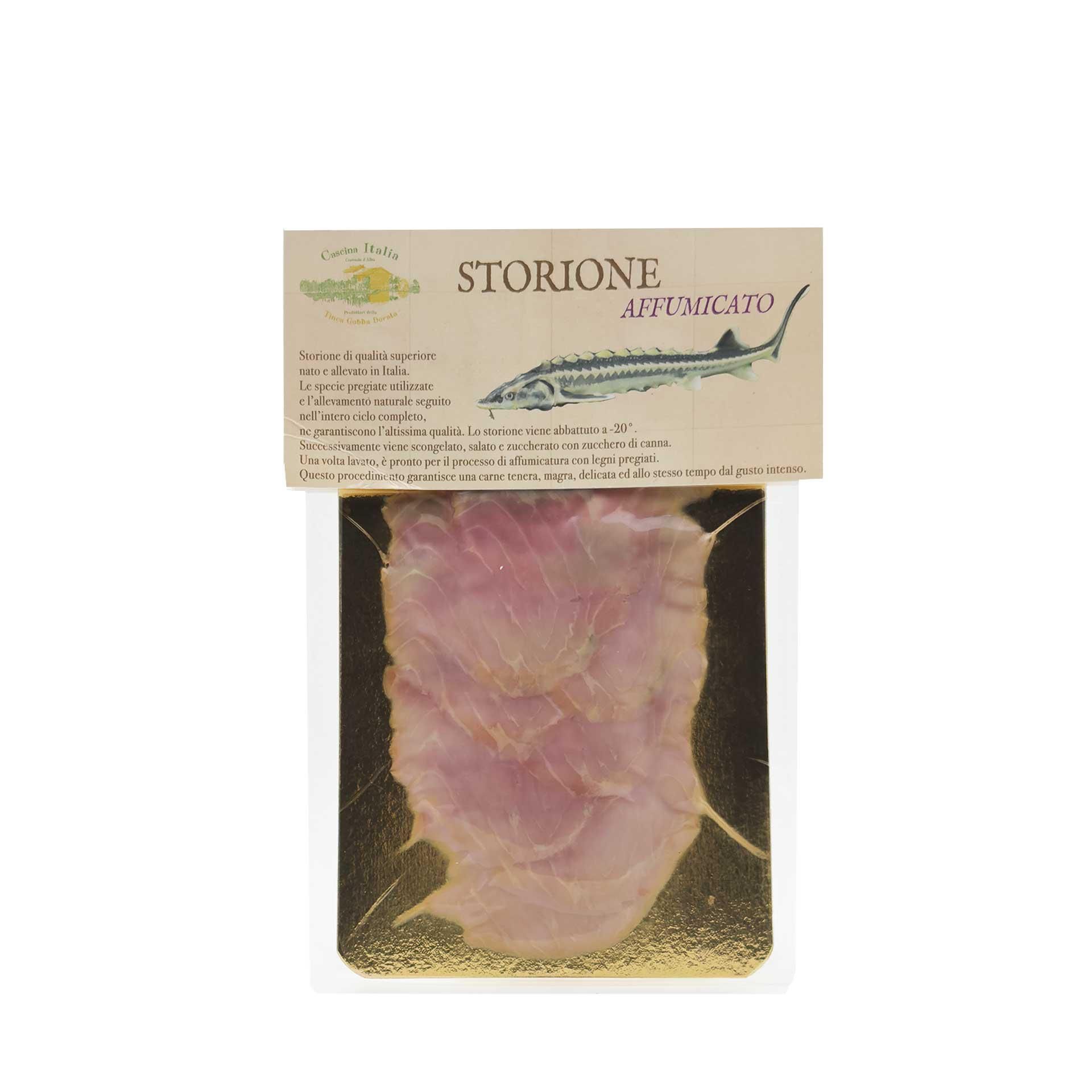Filetto di Storione affumicato 100gr - fronte