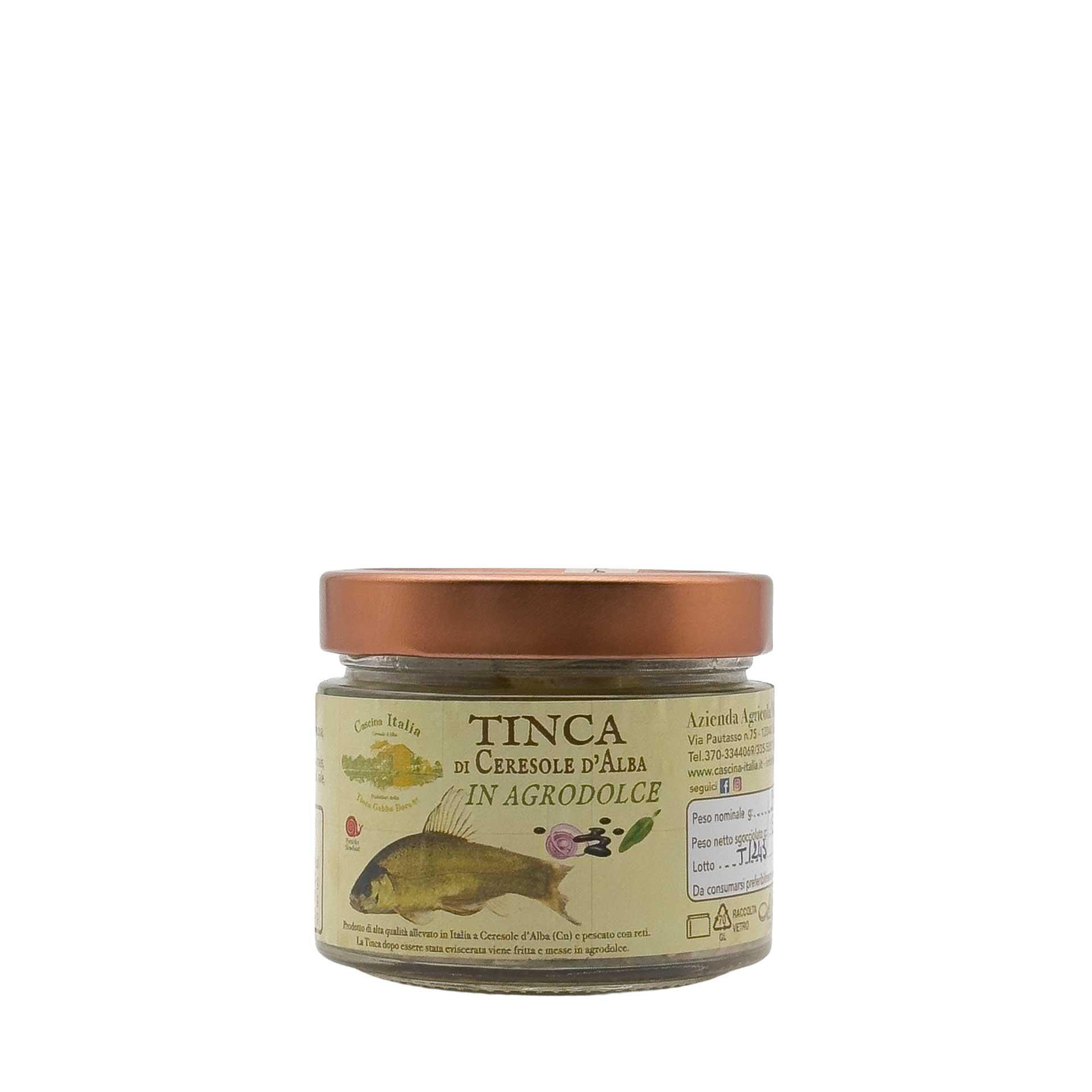 Tinca di Ceresole D'Alba in Agrodolce 250gr - fronte