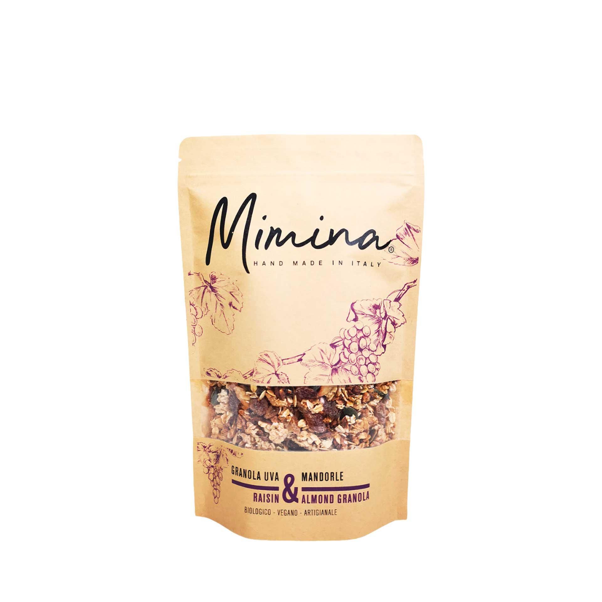 Granola Bio Uva e Mandorle 240gr - fronte