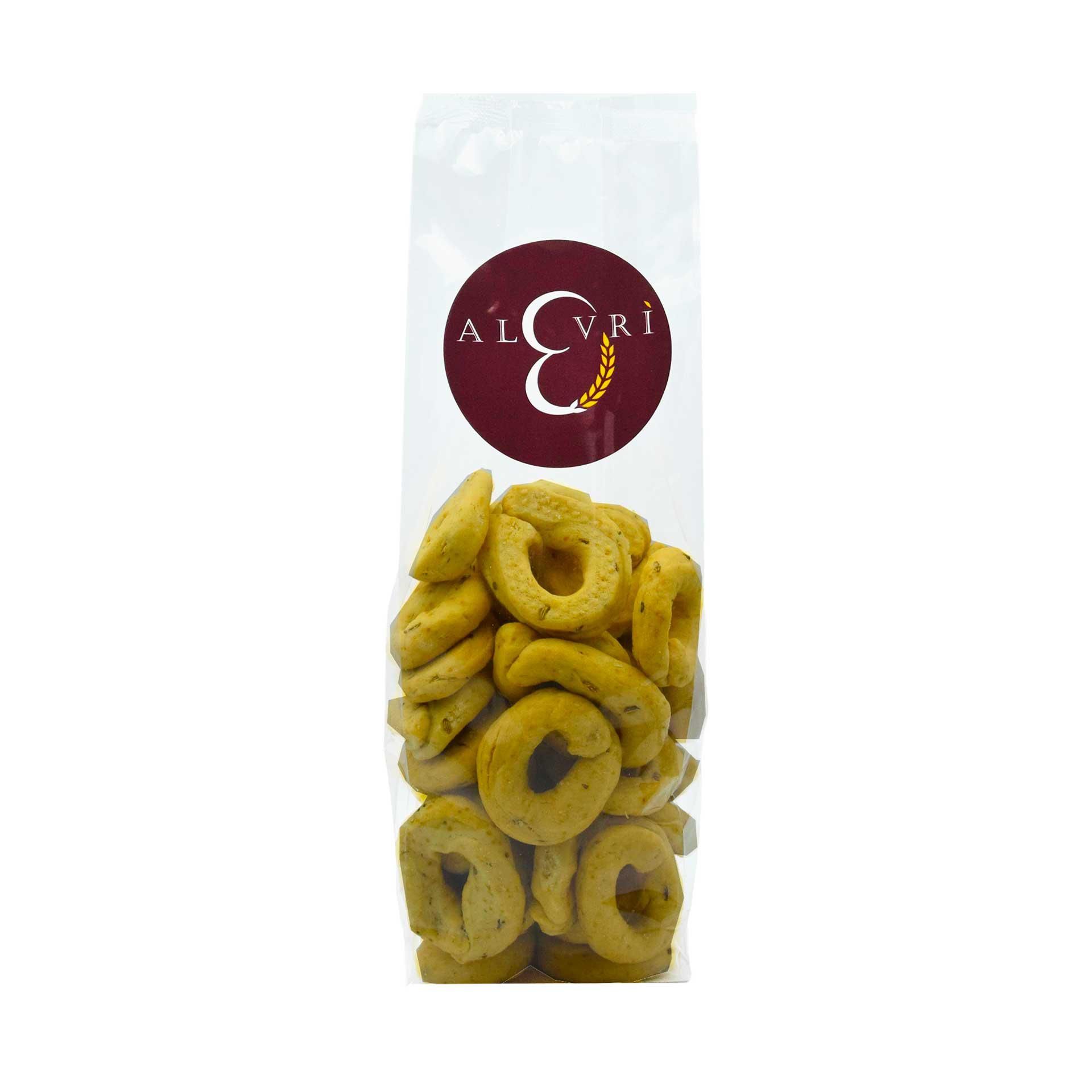 Taralli ai Semi di Finocchio Alevrì 300Gr - fronte