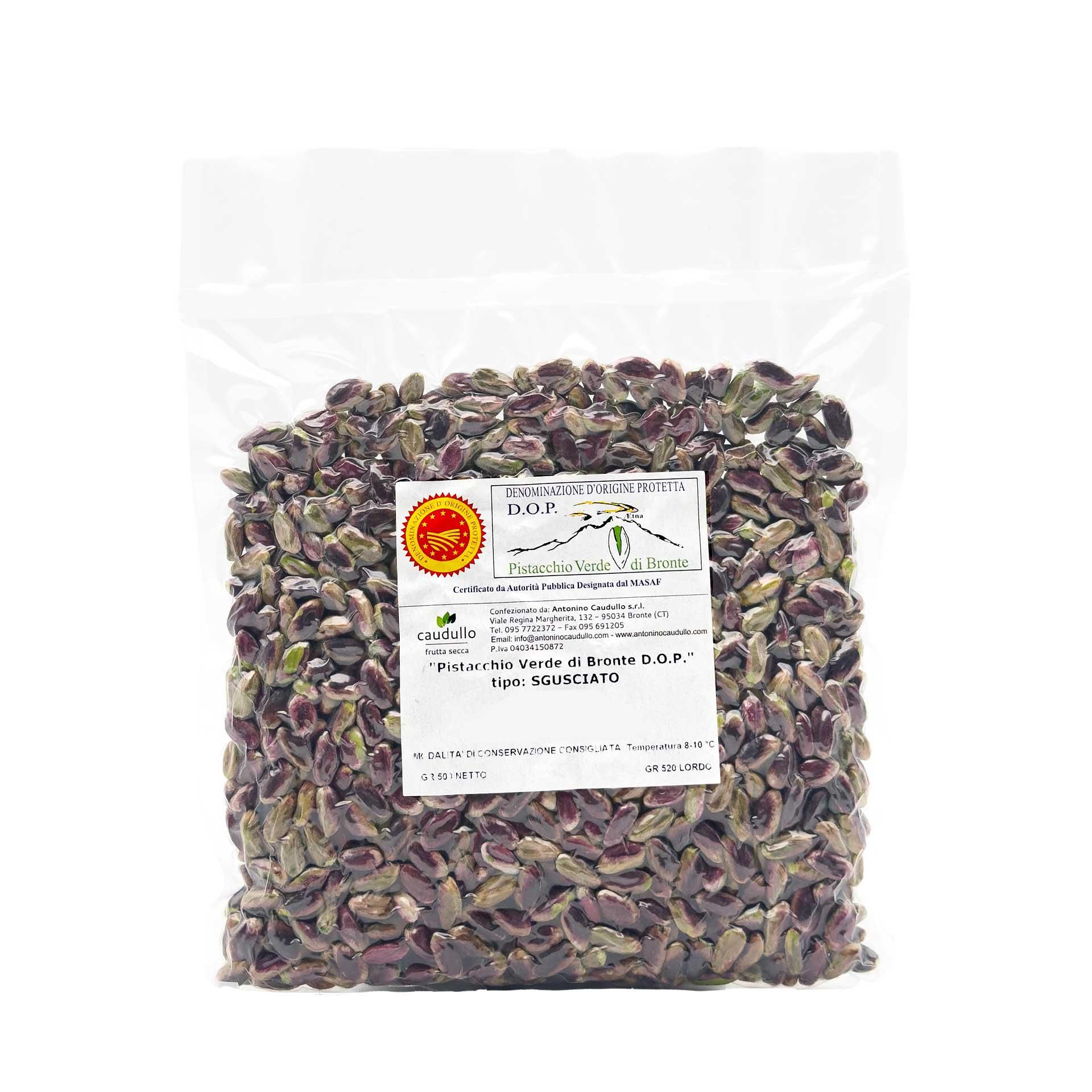 Pistacchio Verde di Bronte DOP Sgusciato 500gr - fronte