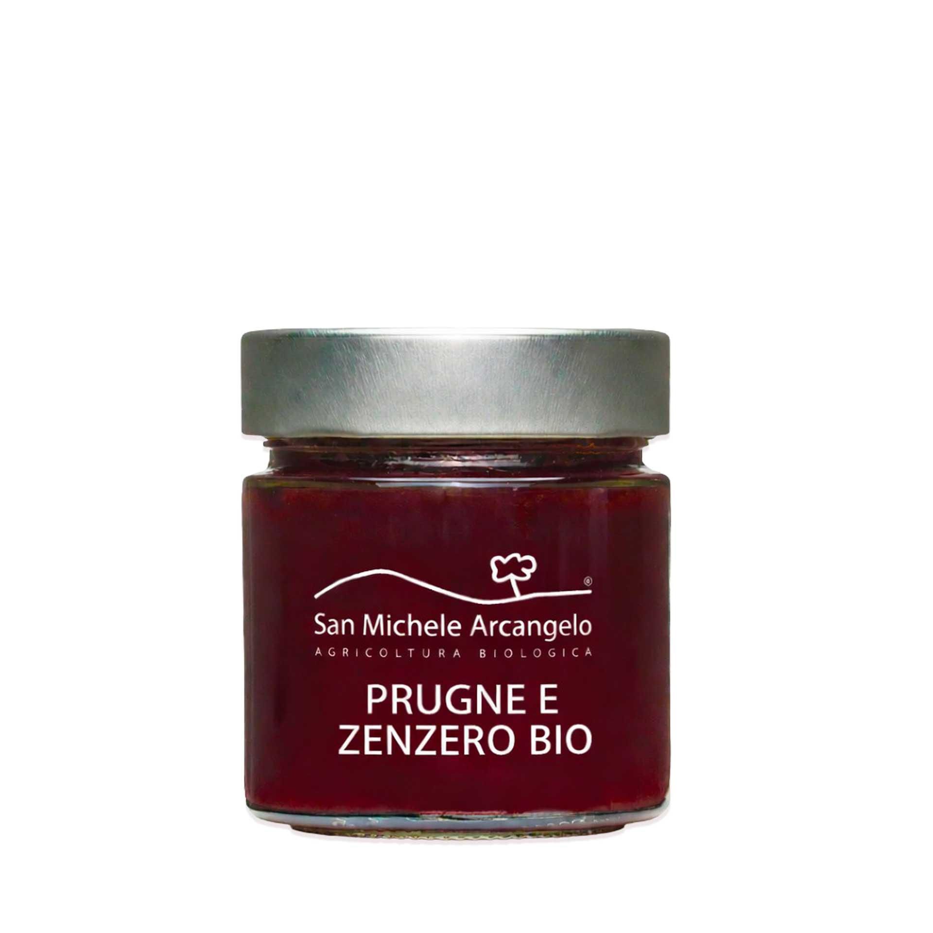 Composta Bio di Prugne e Zenzero 230gr - fronte