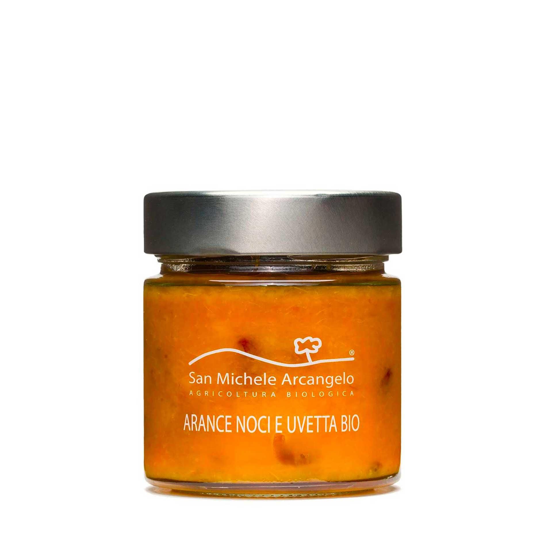 Composta Bio di Arance Noci e Uvetta 230gr - fronte