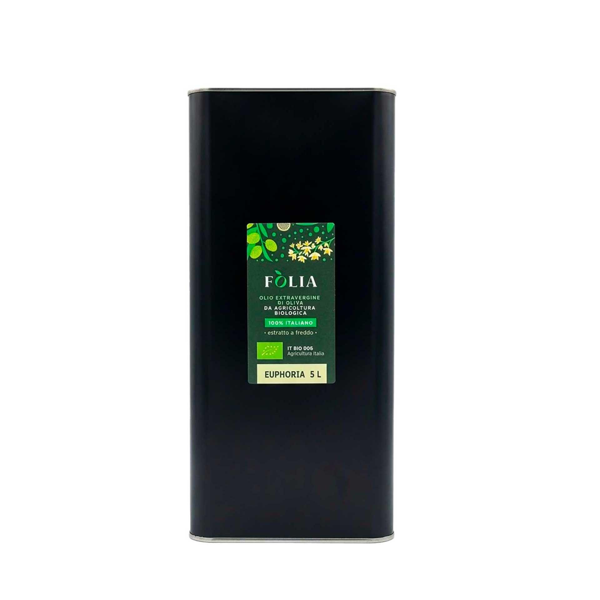 Olio Evo Bio Euphorìa 5lt - fronte